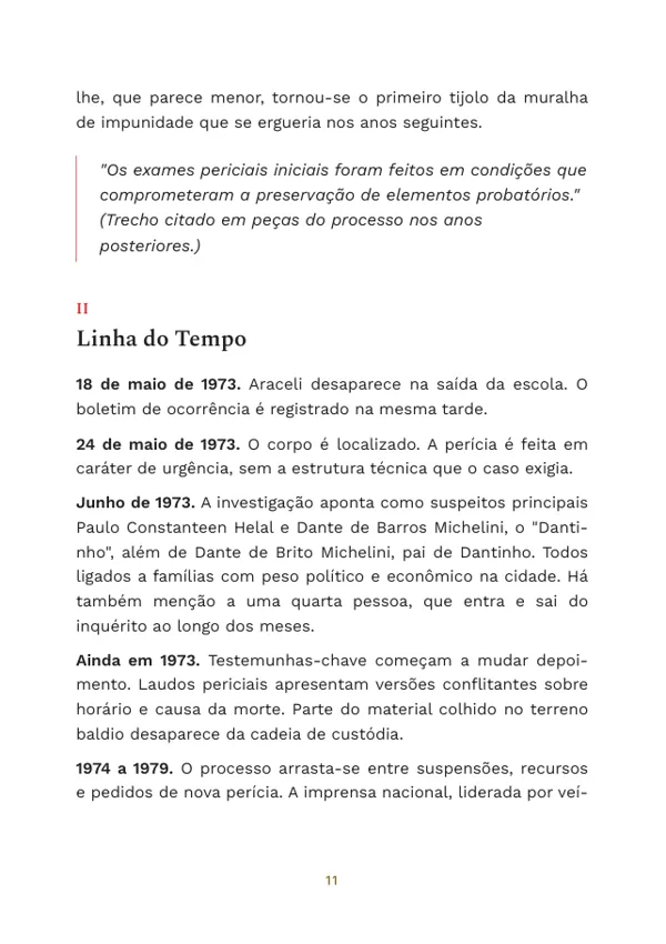 Página do meio de uma edição, com o texto como foi enviado
